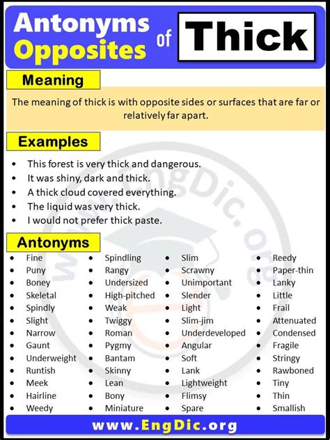 thick in English .